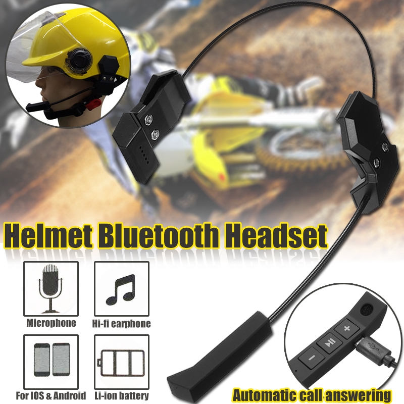 Universal Ακουστικά & Μικρόφωνο Bluetooth Μηχανής - Handsfree Σύστημα Ενδοεπικοινωνίας Μηχανών με Κλιπ - Μοτοσυκλέτας & Ομιλίας για το Κράνος